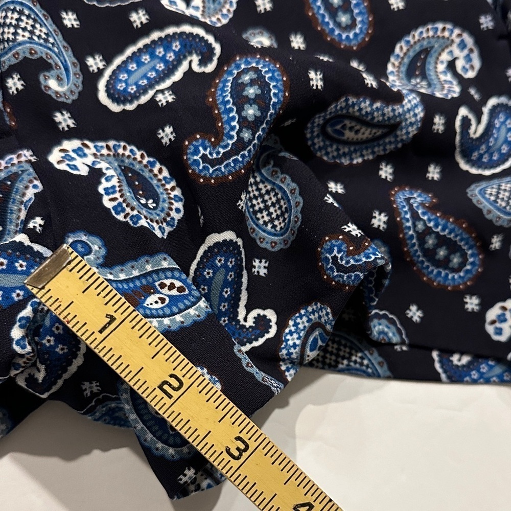 Stella McCartney Blue Paisley Women's Shorts 30” - Picture 5 of 10